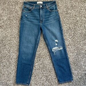 Abercrombie & Fitch Women’s Medium Wash “The Mom” High Rise Jeans